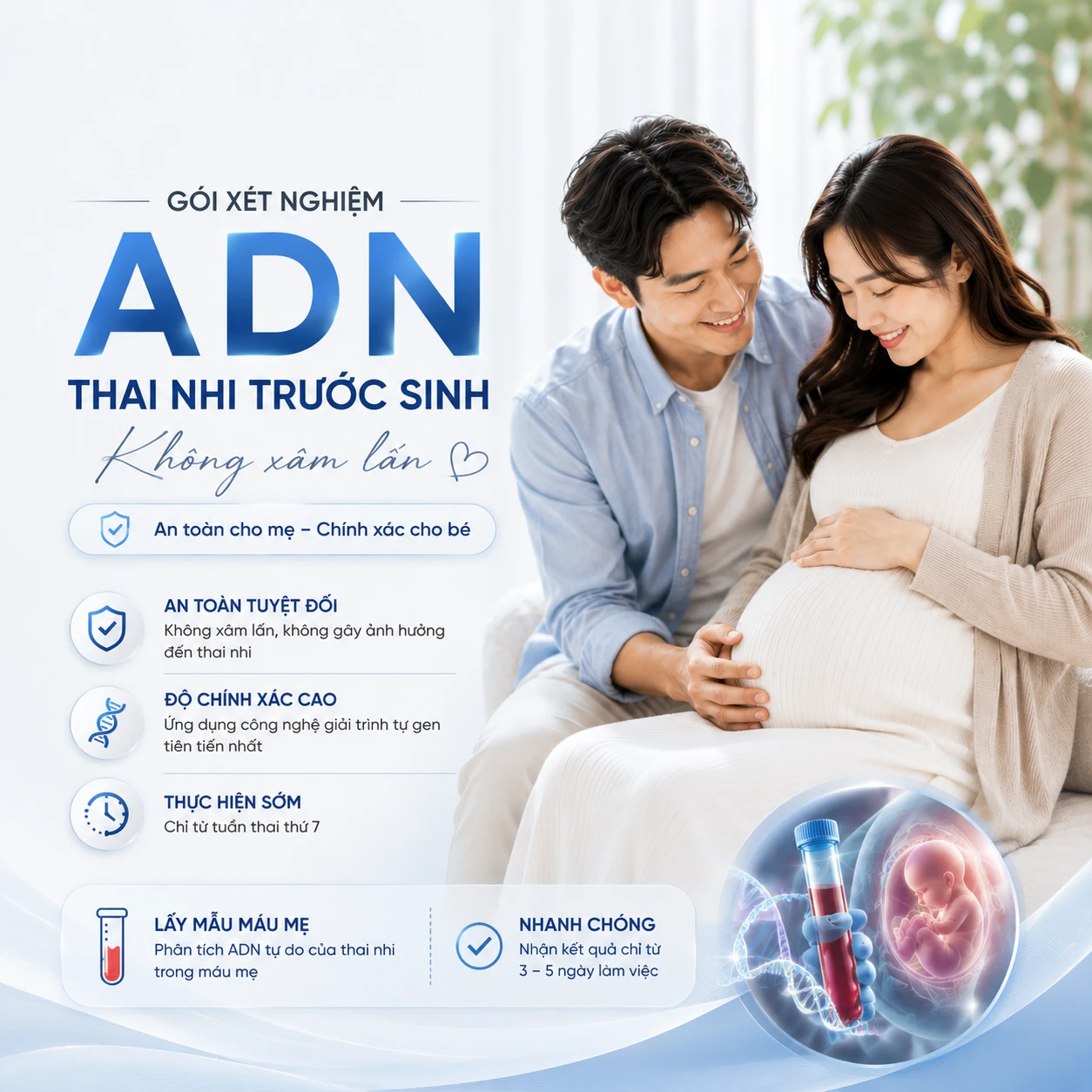 Xét nghiệm ADN thai nhi không xâm lấn