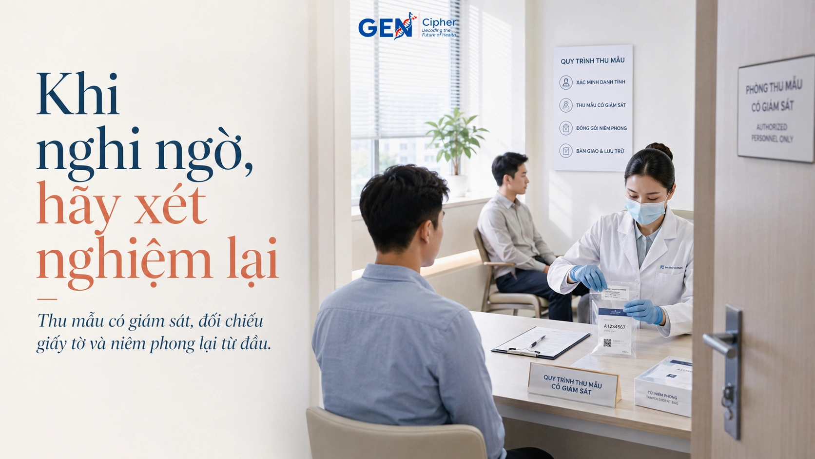 Xét nghiệm lại khi nghi ngờ kết quả ADN