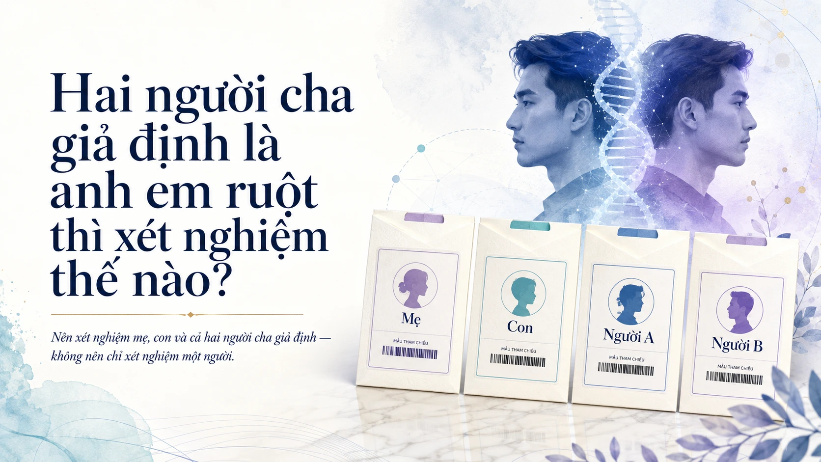 Banner bài viết Hai người cha giả định là anh em ruột thì xét nghiệm thế nào?