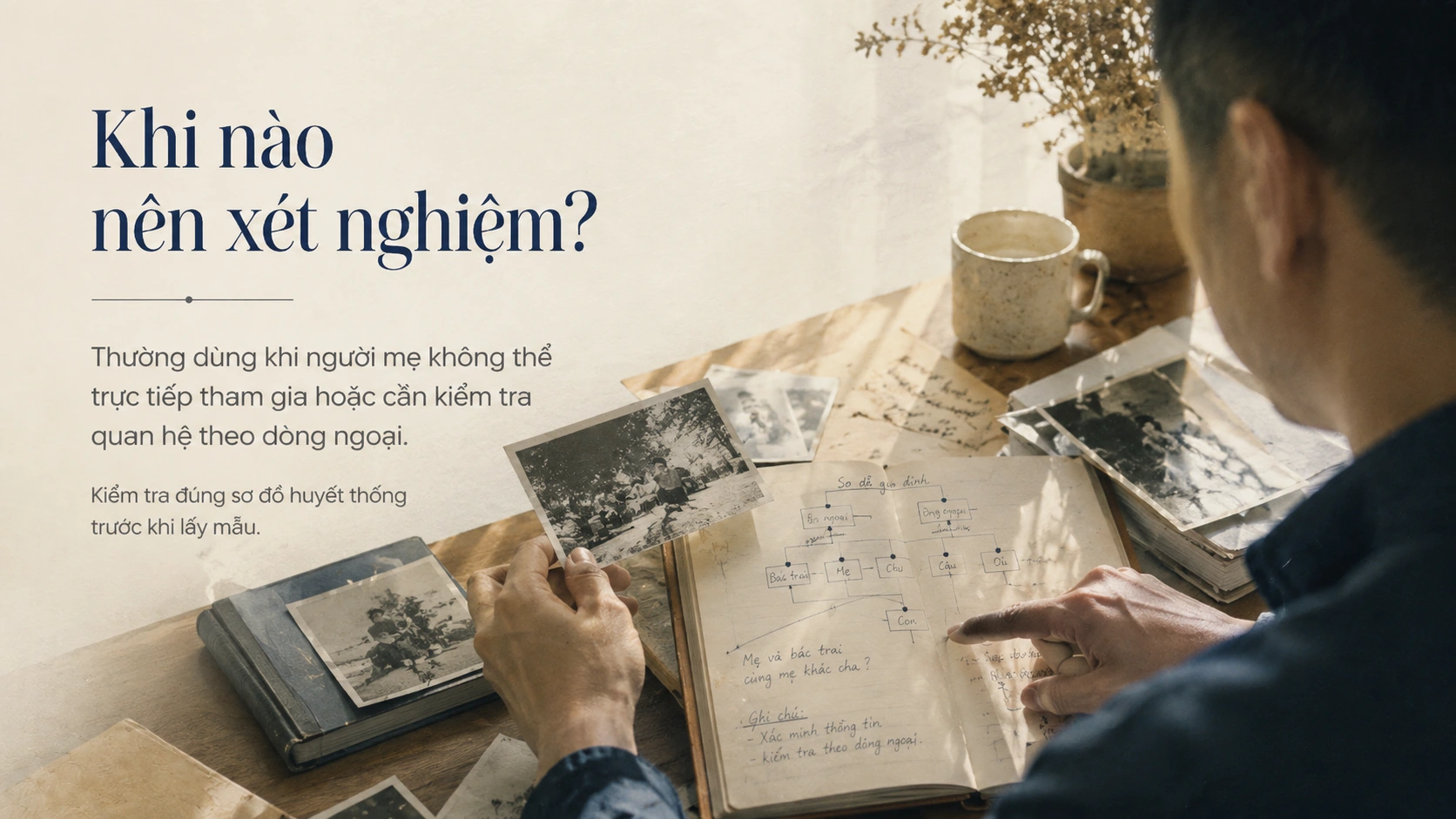 Khi nào nên xét nghiệm ADN cậu bác trai và cháu