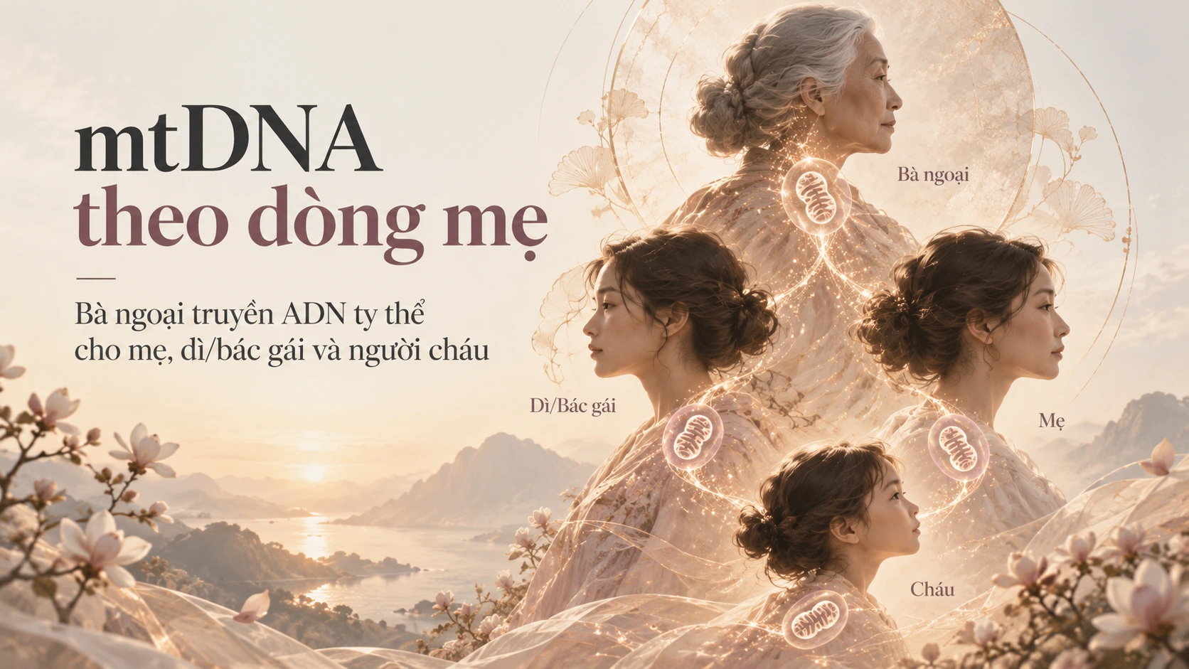 Cơ chế di truyền ADN ty thể theo dòng mẹ