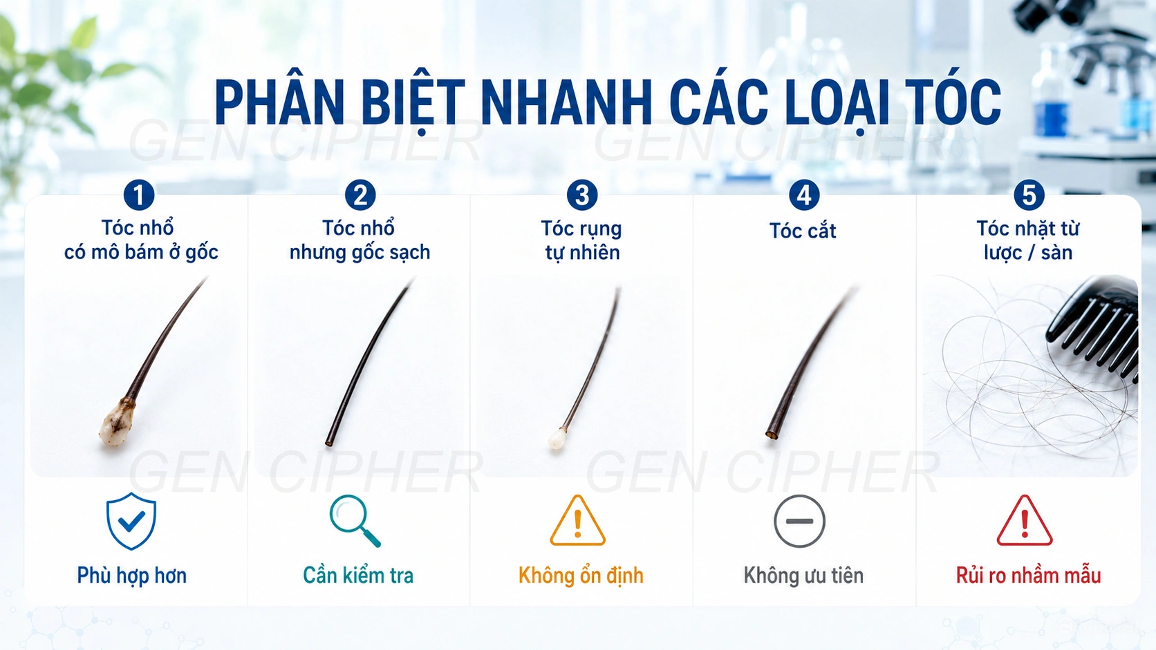 Minh họa cho bảng phân biệt nhanh