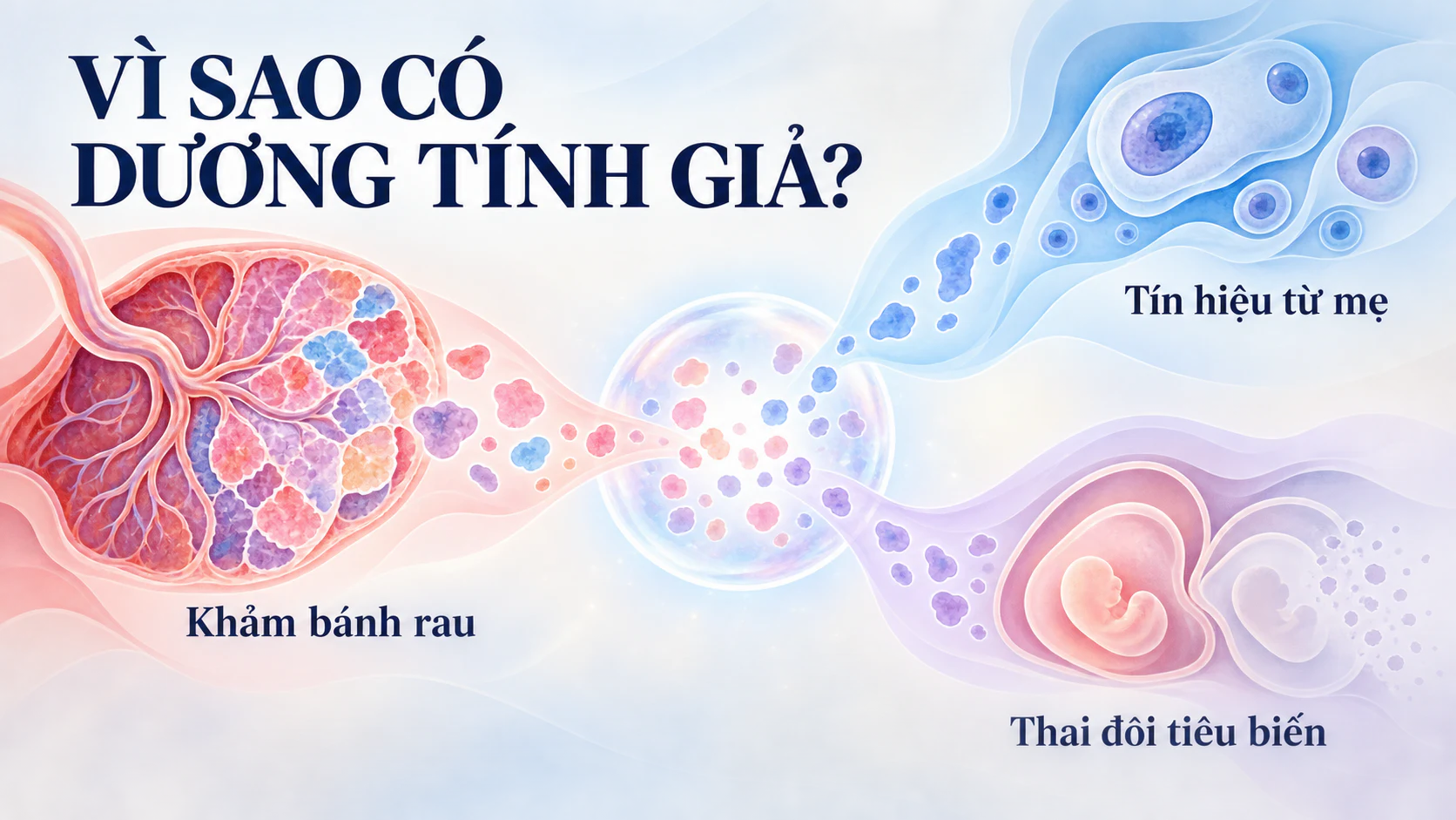 Ba nguyên nhân có thể góp phần gây dương tính giả trong xét nghiệm NIPT