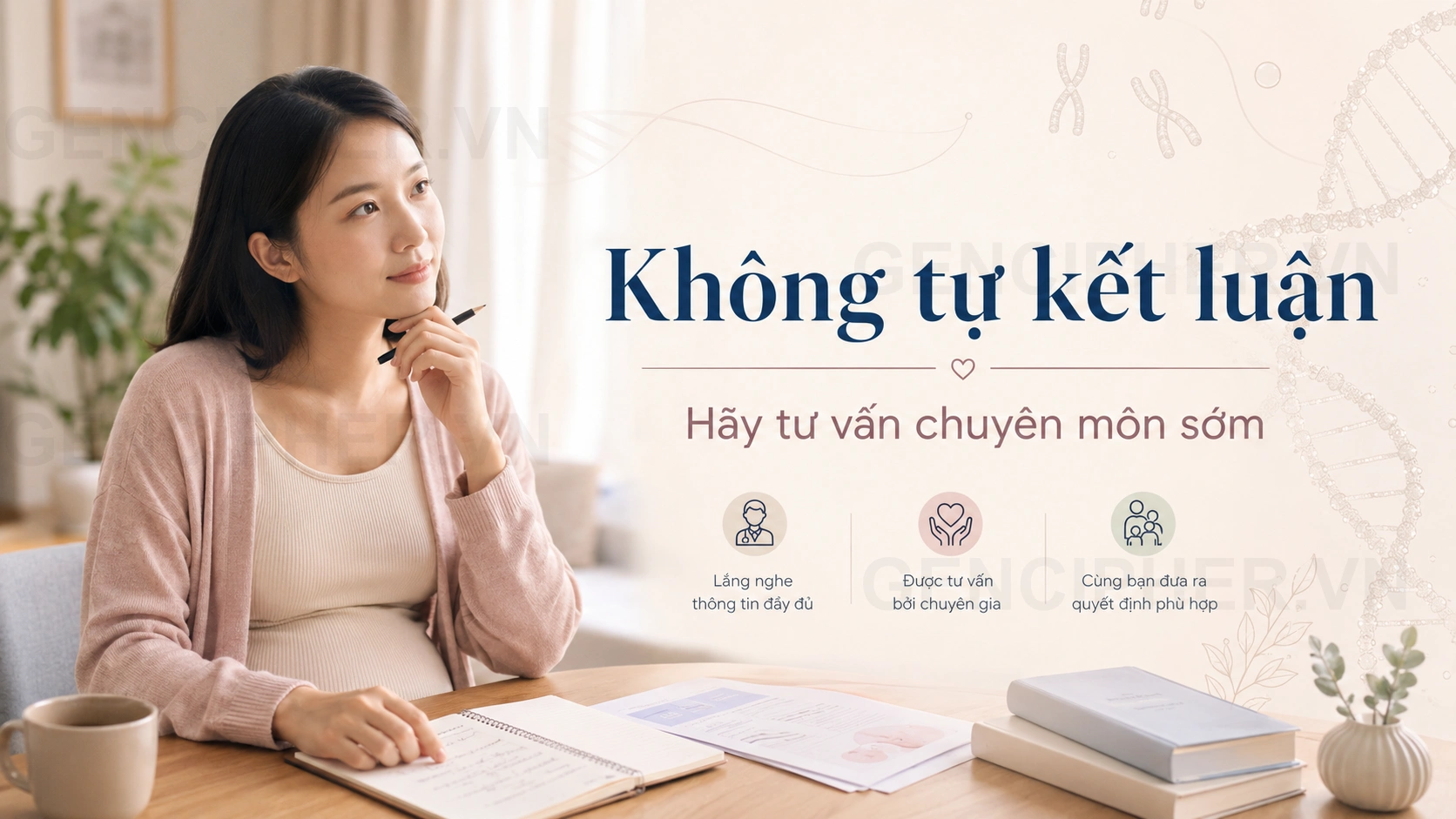 Minh họa 5 Điều KHÔNG NÊN LÀM khi nhận NIPT nguy cơ cao T21