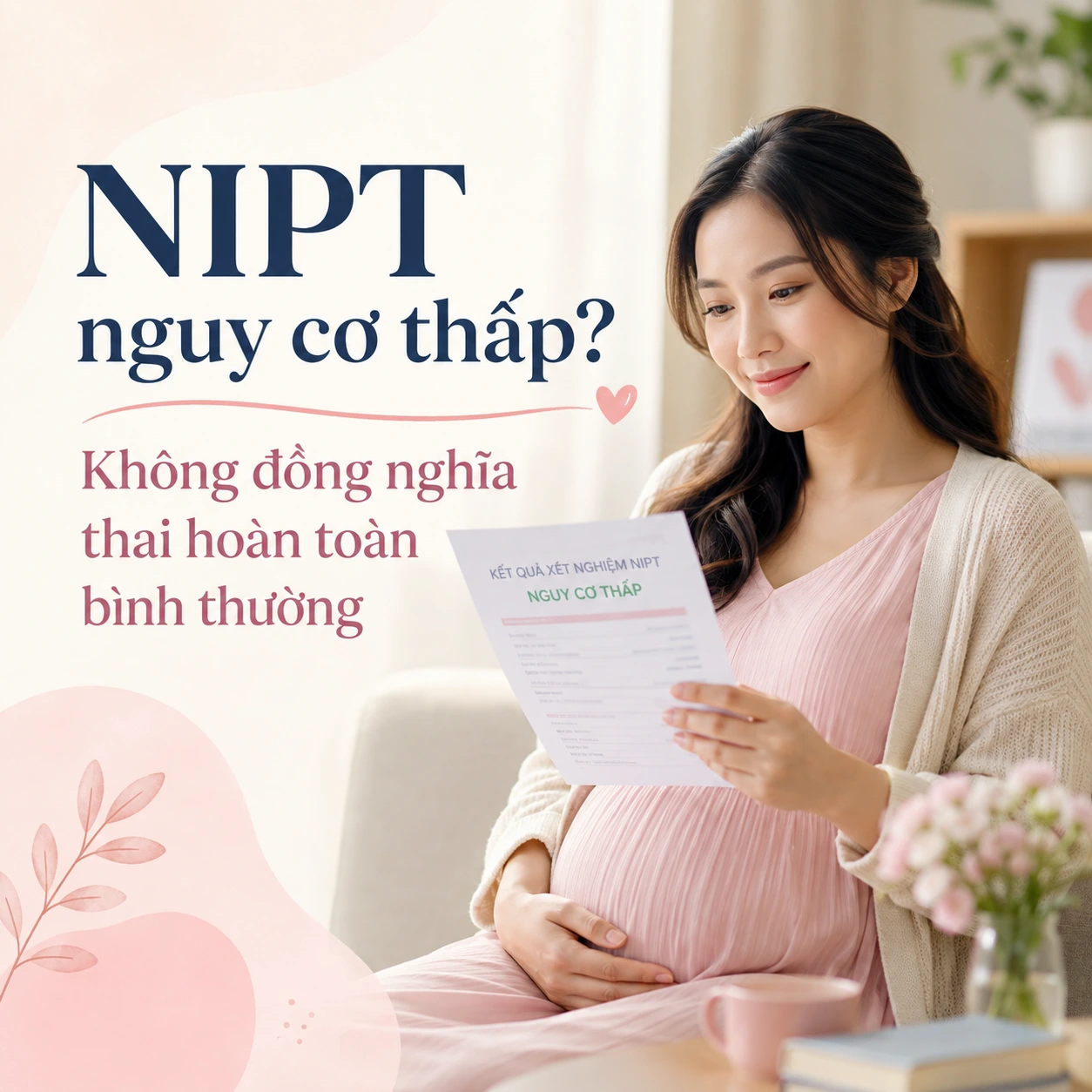 NIPT nguy cơ thấp có đảm bảo thai nhi hoàn toàn bình thường không?