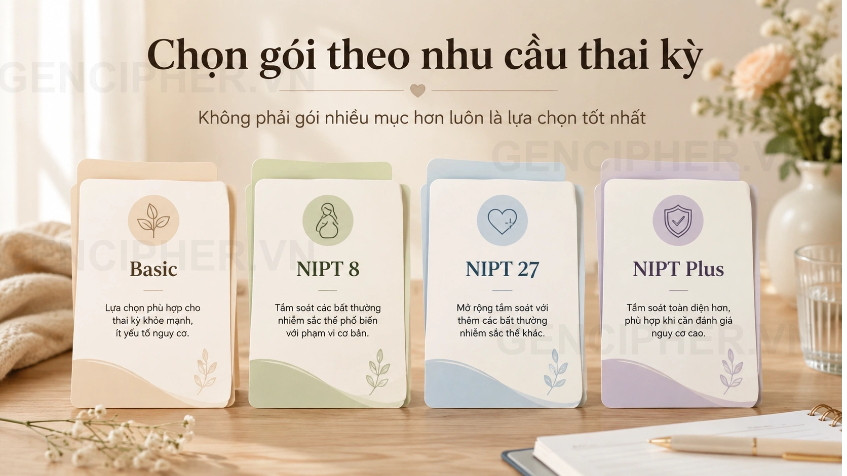 Minh họa 6. Lựa chọn gói NIPT thế nào cho hợp lý?