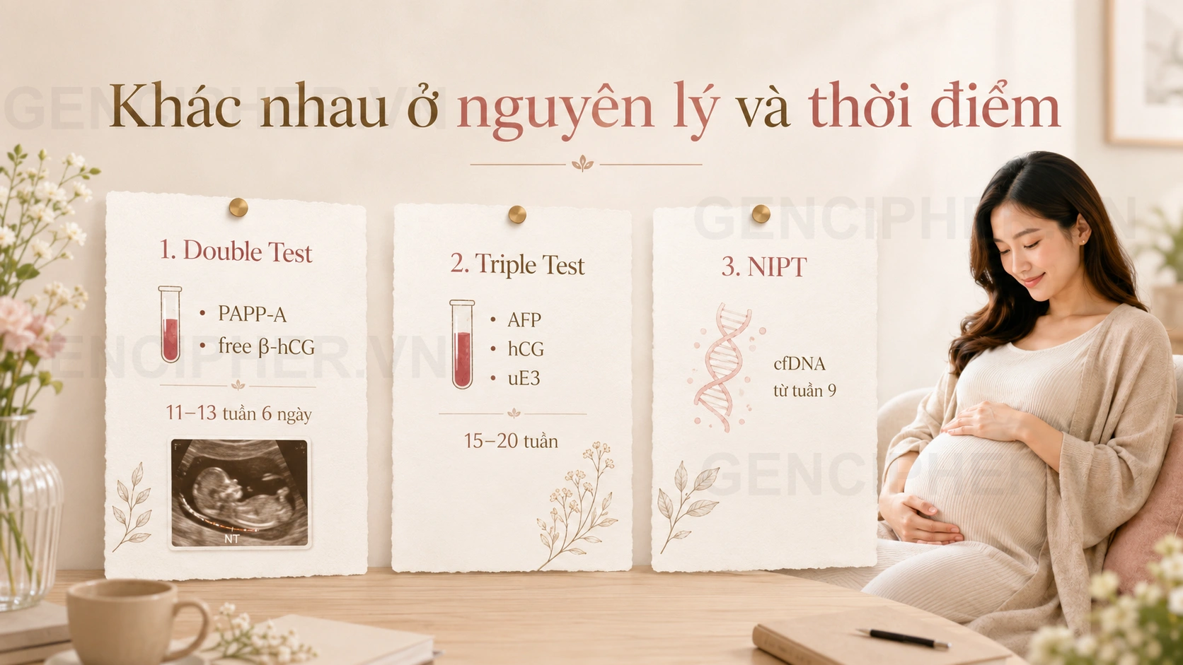 Minh họa 1. Bản chất & Nguyên lý của từng xét nghiệm