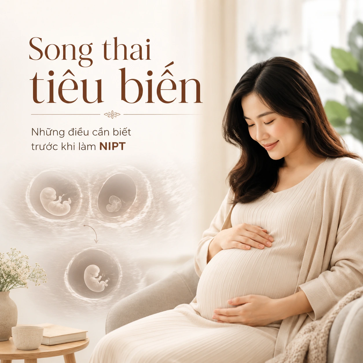Song thai tiêu biến có làm NIPT được không? Những điều mẹ bầu cần biết