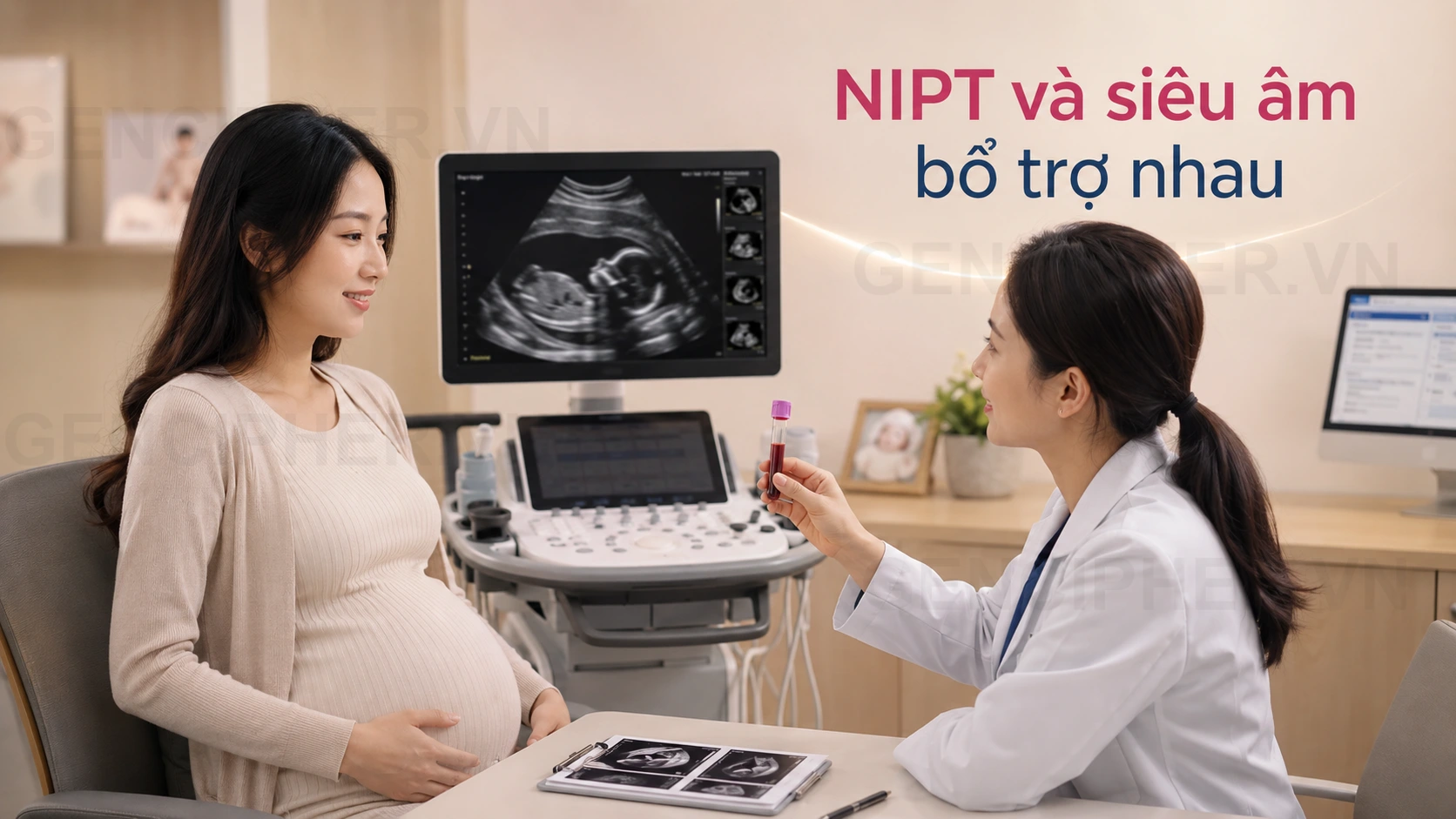 Minh họa 4. Vai trò của Siêu âm và NIPT trong tầm soát Trisomy 13
