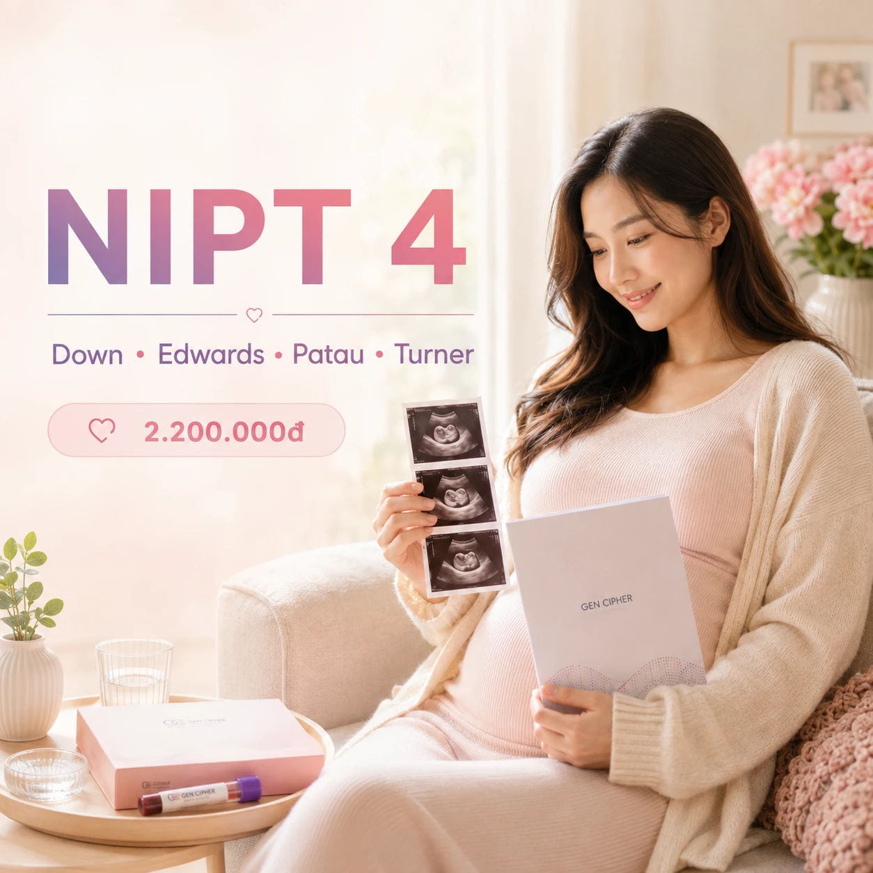 NIPT Gencare 4 – Sàng lọc Down, Edwards, Patau và Turner