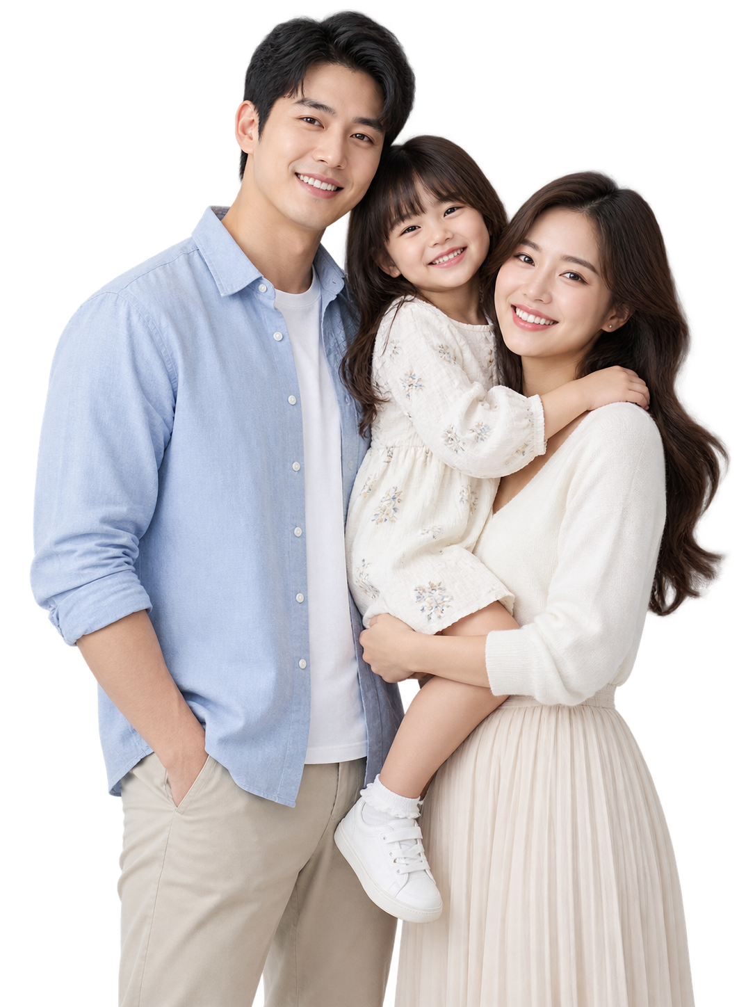 Gia đình minh họa dịch vụ xét nghiệm ADN huyết thống